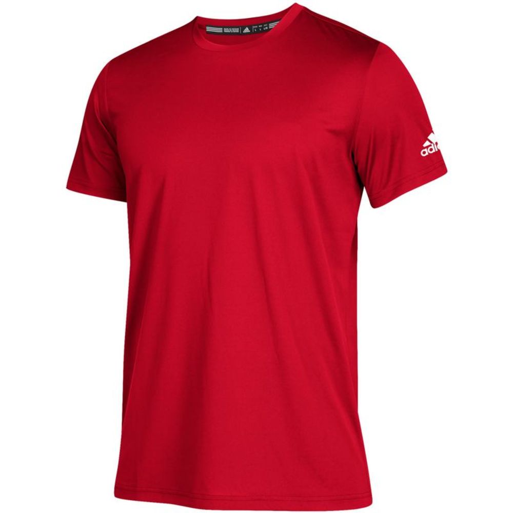 CJ2636 Adidas Youth Short-Sleeve ClimaTech Tee Red/White S